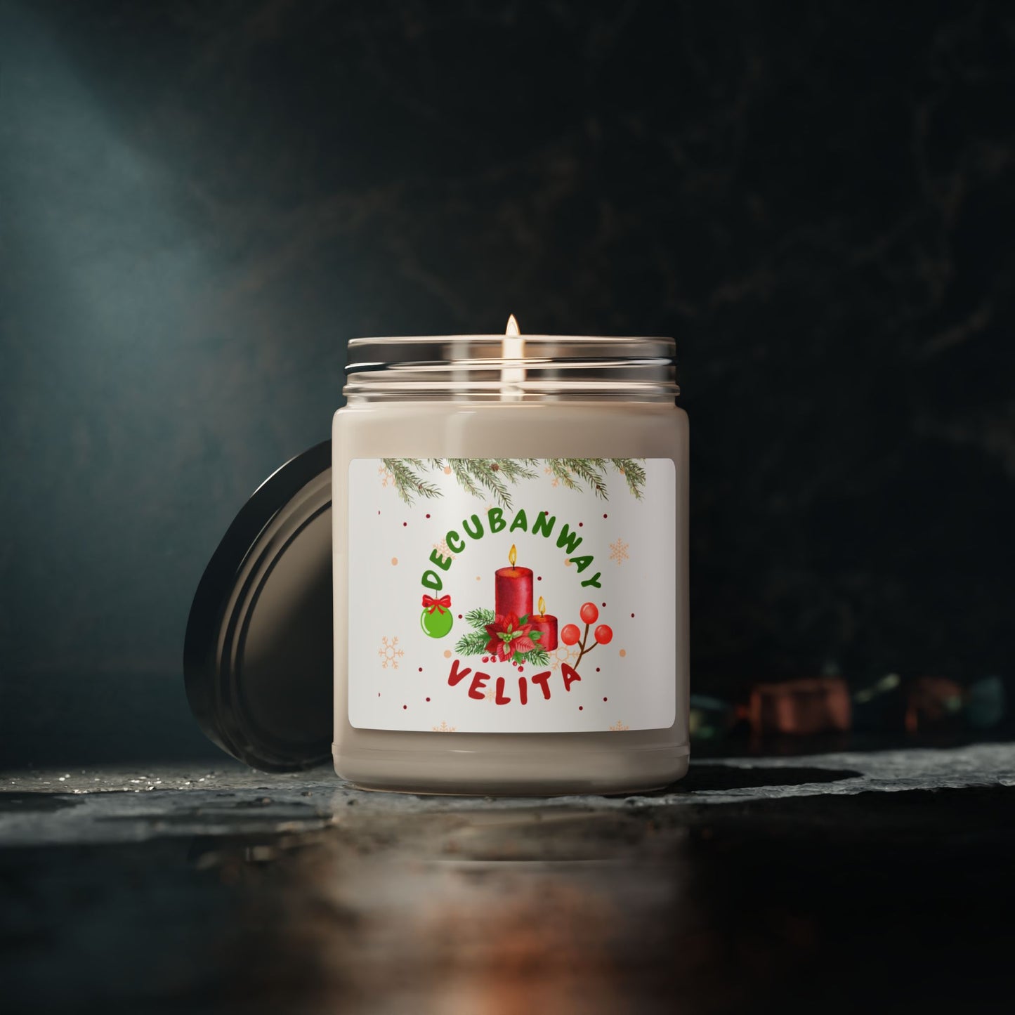 Soy Candle - DeCubanWay Holiday Candle, 9oz