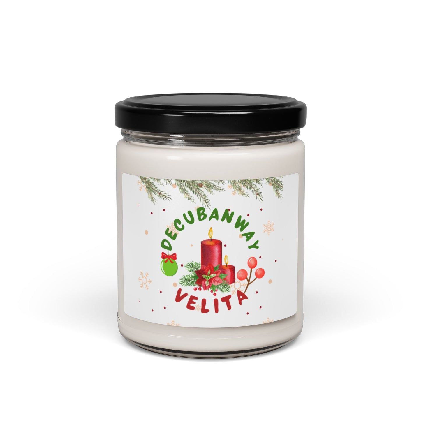 Soy Candle - DeCubanWay Holiday Candle, 9oz